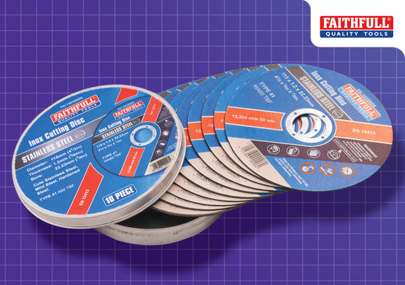 Faithfull 115mm (4.5in) Inox Discs