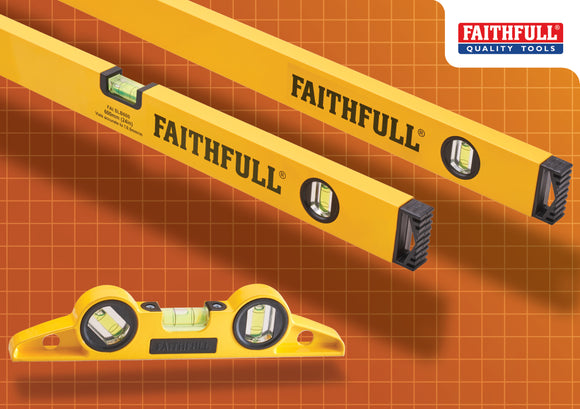 Faithfull 3 Piece Level Set (240mm, 600mm 1200mm)