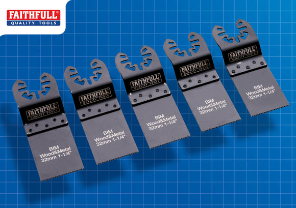 Faithfull 5 Piece Multi-Tool Blade Set