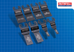 Faithfull 8 Piece Mixed Multi-Tool Blade Set