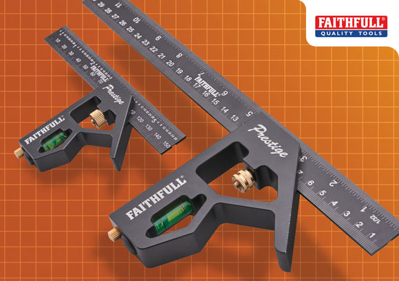 Faithfull 150mm (6in) & 300mm (12in) Combi Square Set