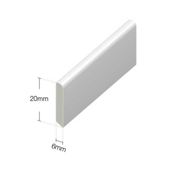 Cloaking Fillet 20mm x 5m White