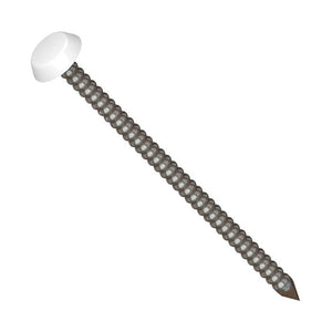 40mm Fixing pin box 250 - White