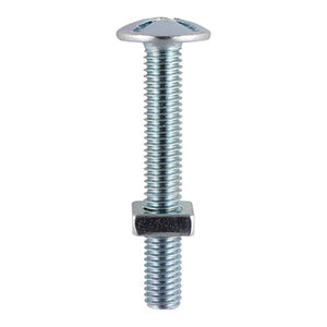 Roofing Bolts & Square Nuts - (Full Range M6 Head at 12mm-40mm)