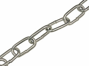 Zinc Plated Chain - 6mm x 33mm (Price per Metre)