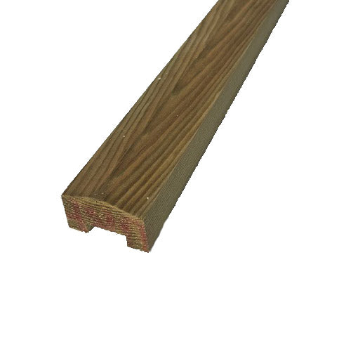 Fence Capping Redwood - 50mm x 47mm (Price Per Length)