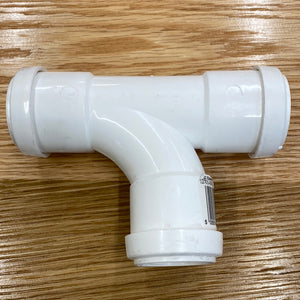 Waste Pipe Equal Tee 32mm White